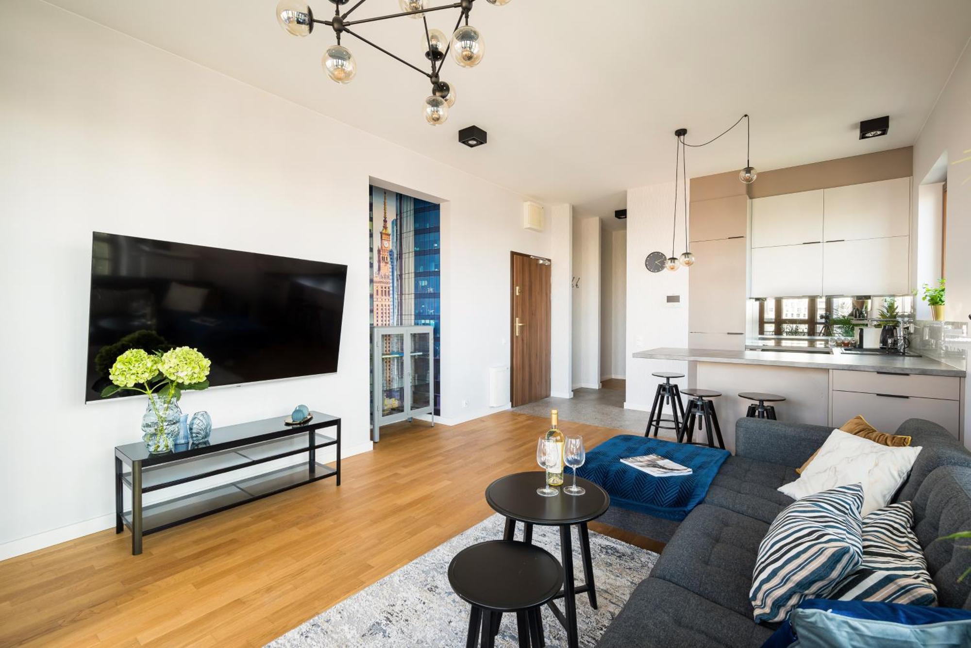 Luxury 2-Bedroom Penthouse Warsaw Skyline 15M Terrace, Garage, Gym, Rooftop & Only 500 M To Metro Exterior foto