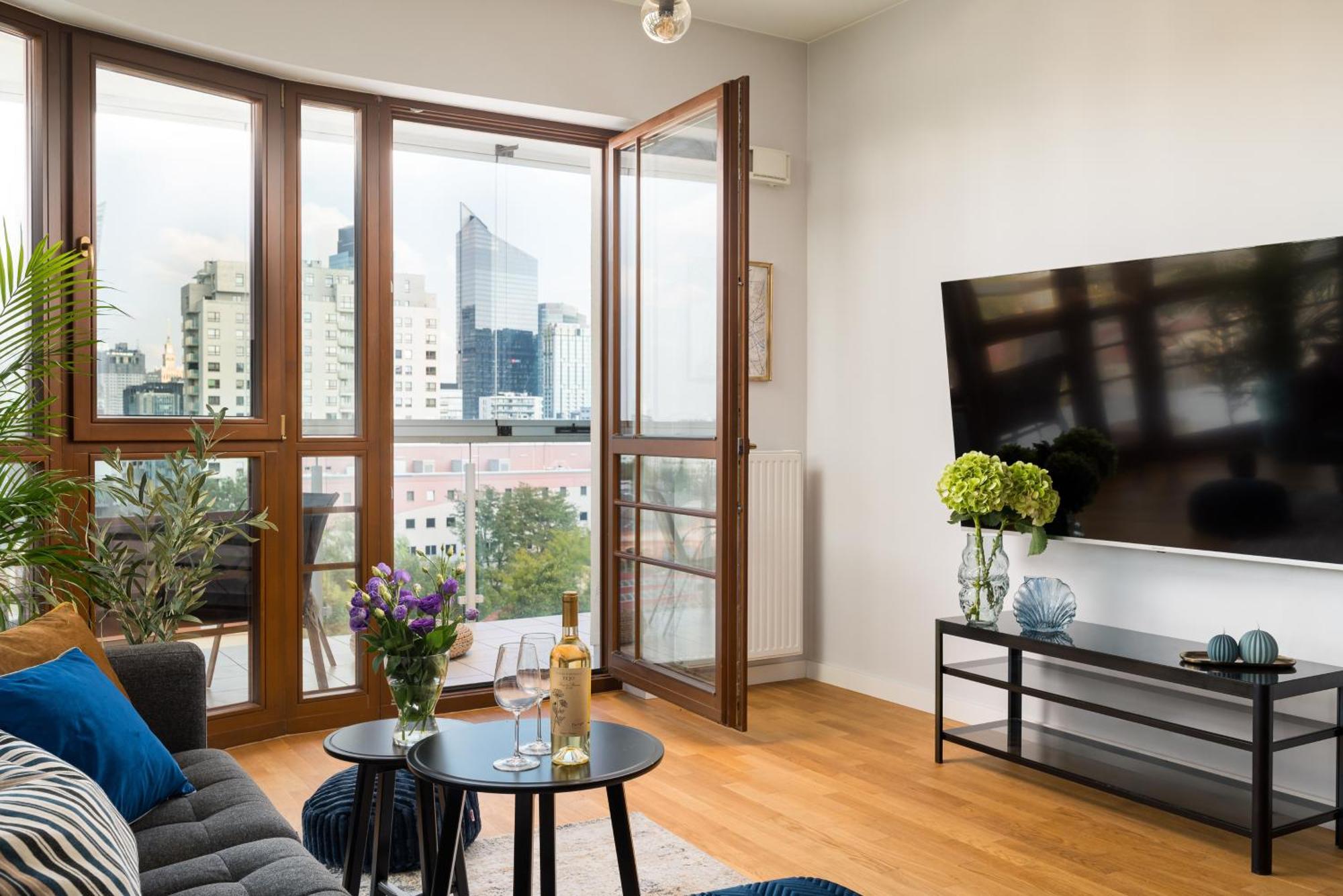 Luxury 2-Bedroom Penthouse Warsaw Skyline 15M Terrace, Garage, Gym, Rooftop & Only 500 M To Metro Exterior foto